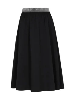 Dreimaster Damen Rock in schwarz