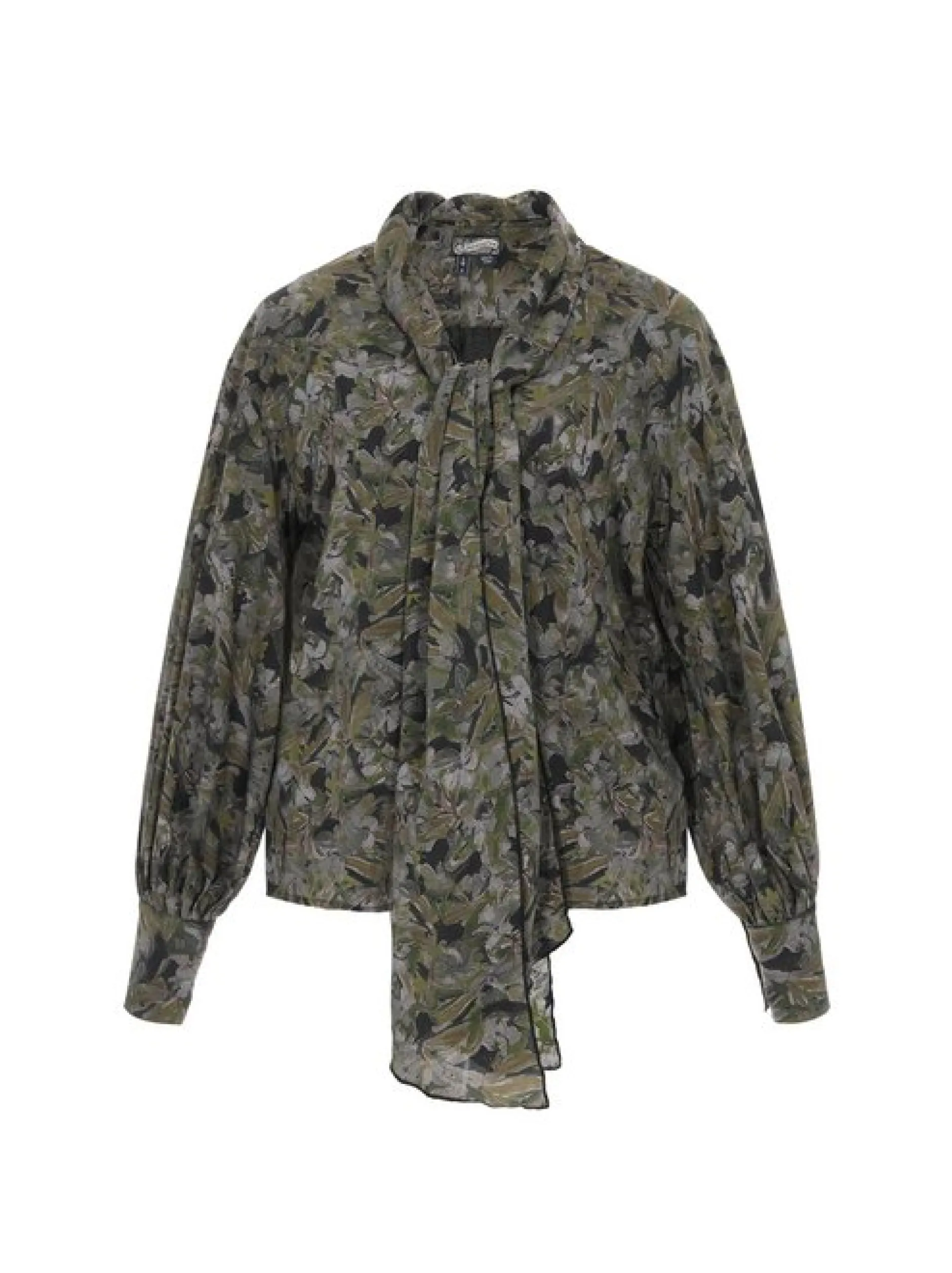 Dreimaster Damen Schluppenbluse in schwarz