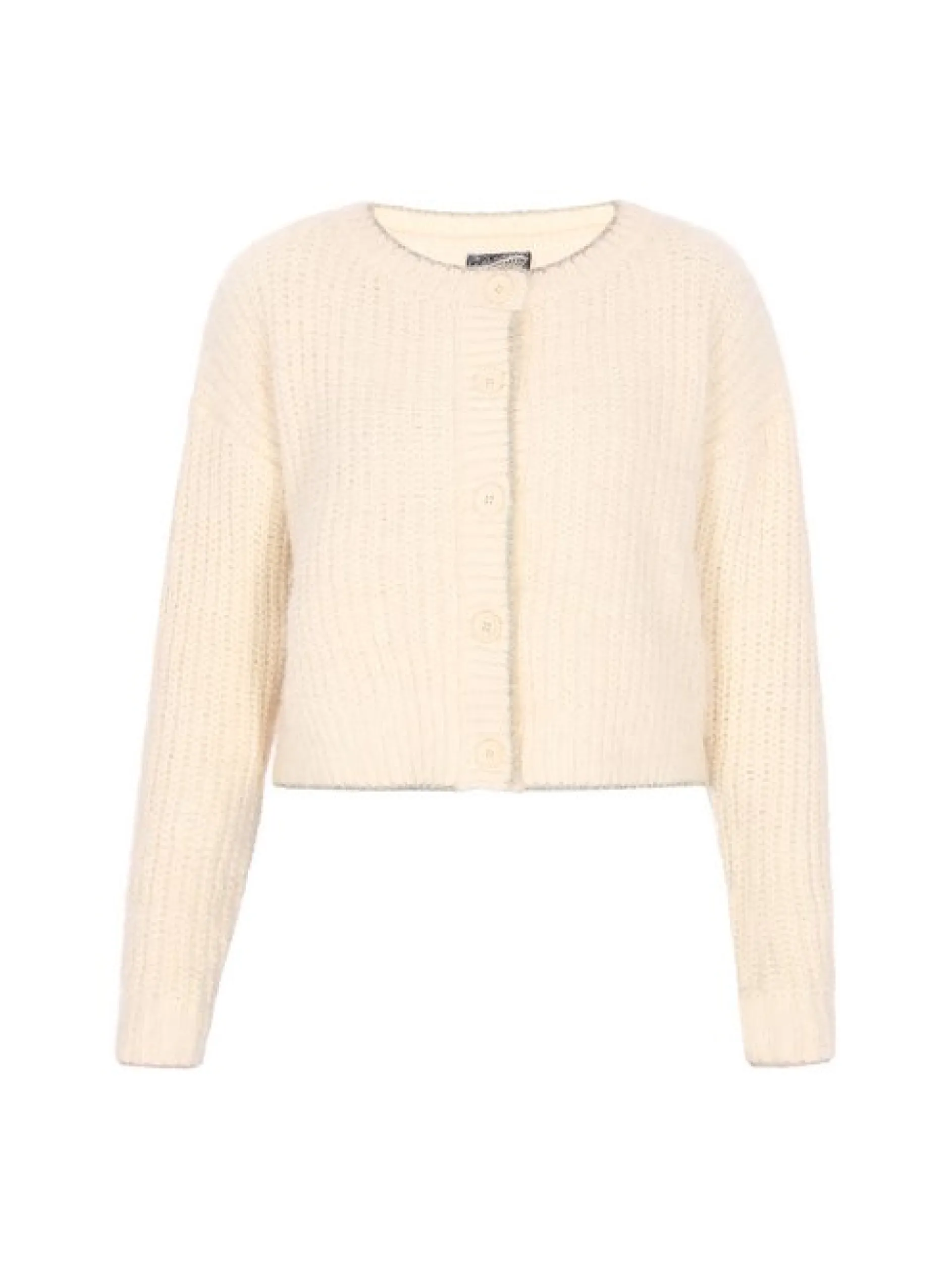 Dreimaster Damen Strickjacke in weiß