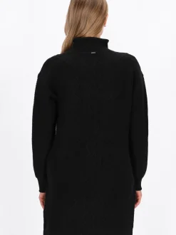 Dreimaster Damen Strickjacke in schwarz