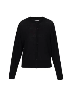 Dreimaster Damen Strickjacke in schwarz
