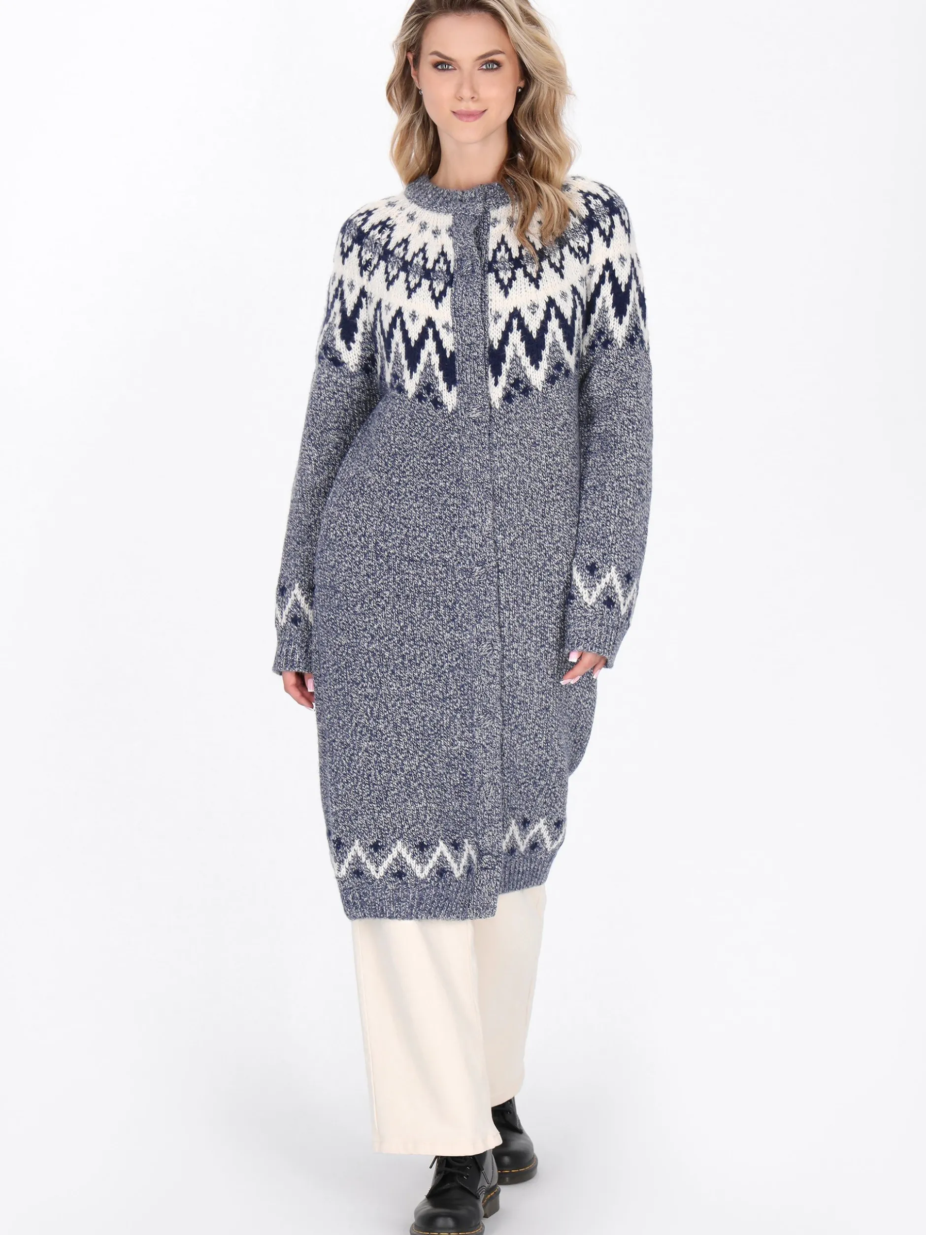 Dreimaster Damen Strickjacke in marine