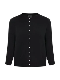 Dreimaster Damen Strickjacke in schwarz