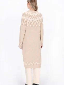 Dreimaster Damen Strickjacke in beige