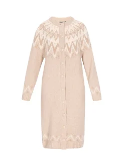 Dreimaster Damen Strickjacke in beige