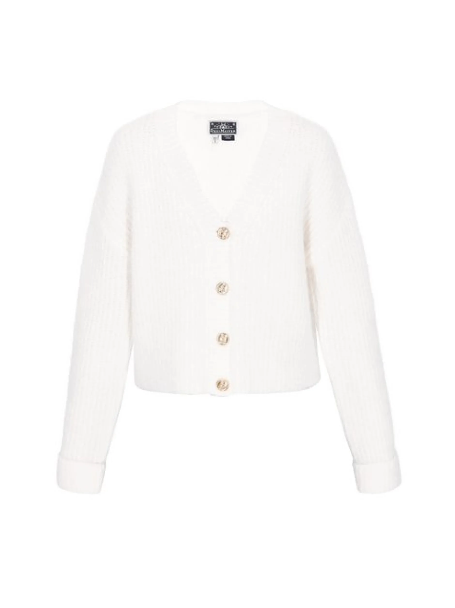 Dreimaster Damen Strickjacke in weiß
