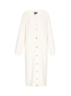 Dreimaster Damen Strickjacke in weiß