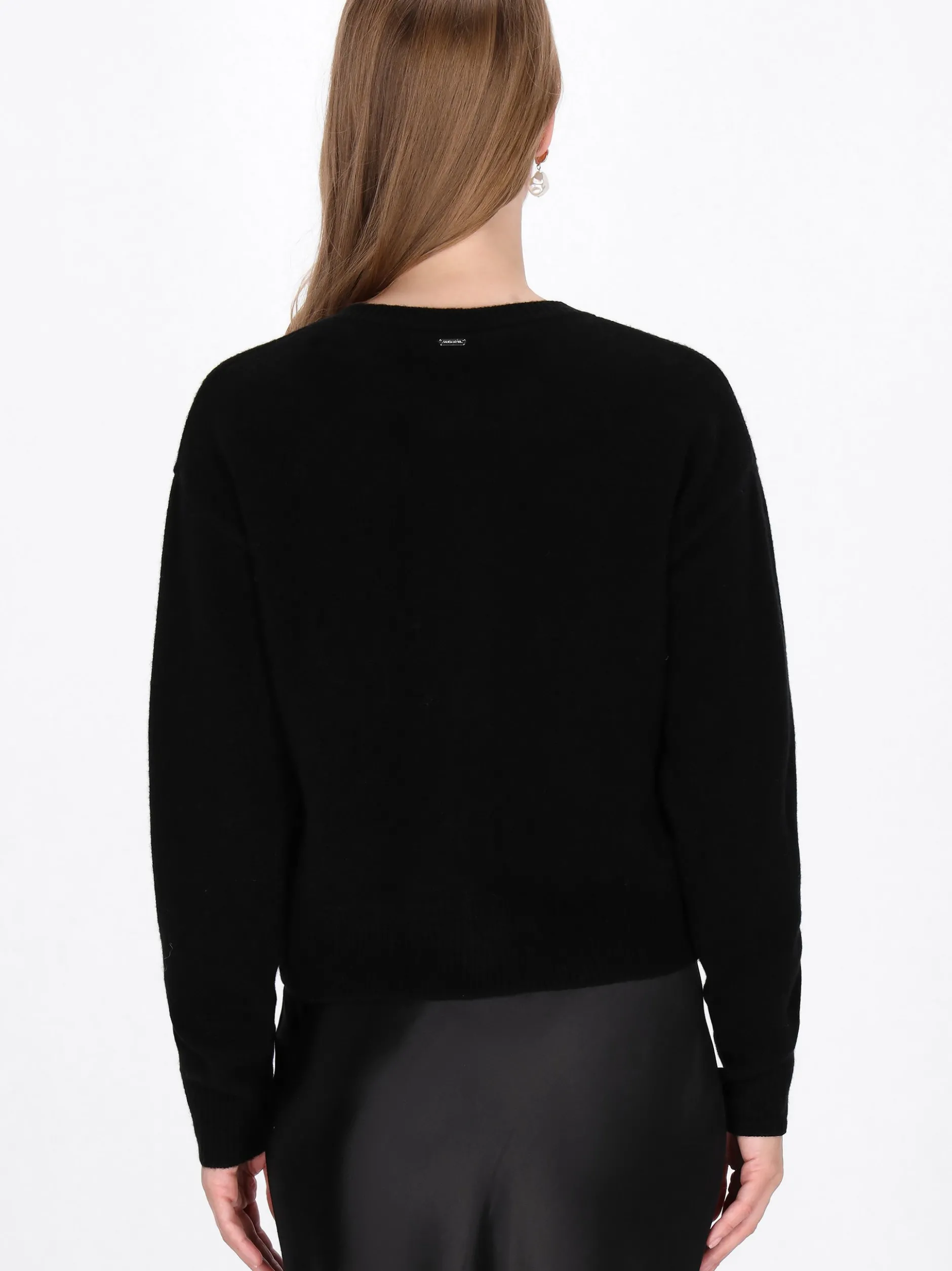 Dreimaster Damen Strickjacke in schwarz