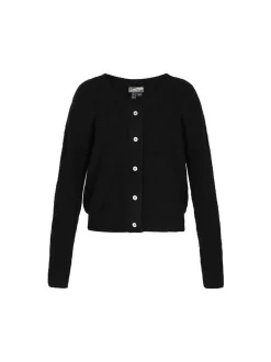 Dreimaster Damen Strickjacke in schwarz