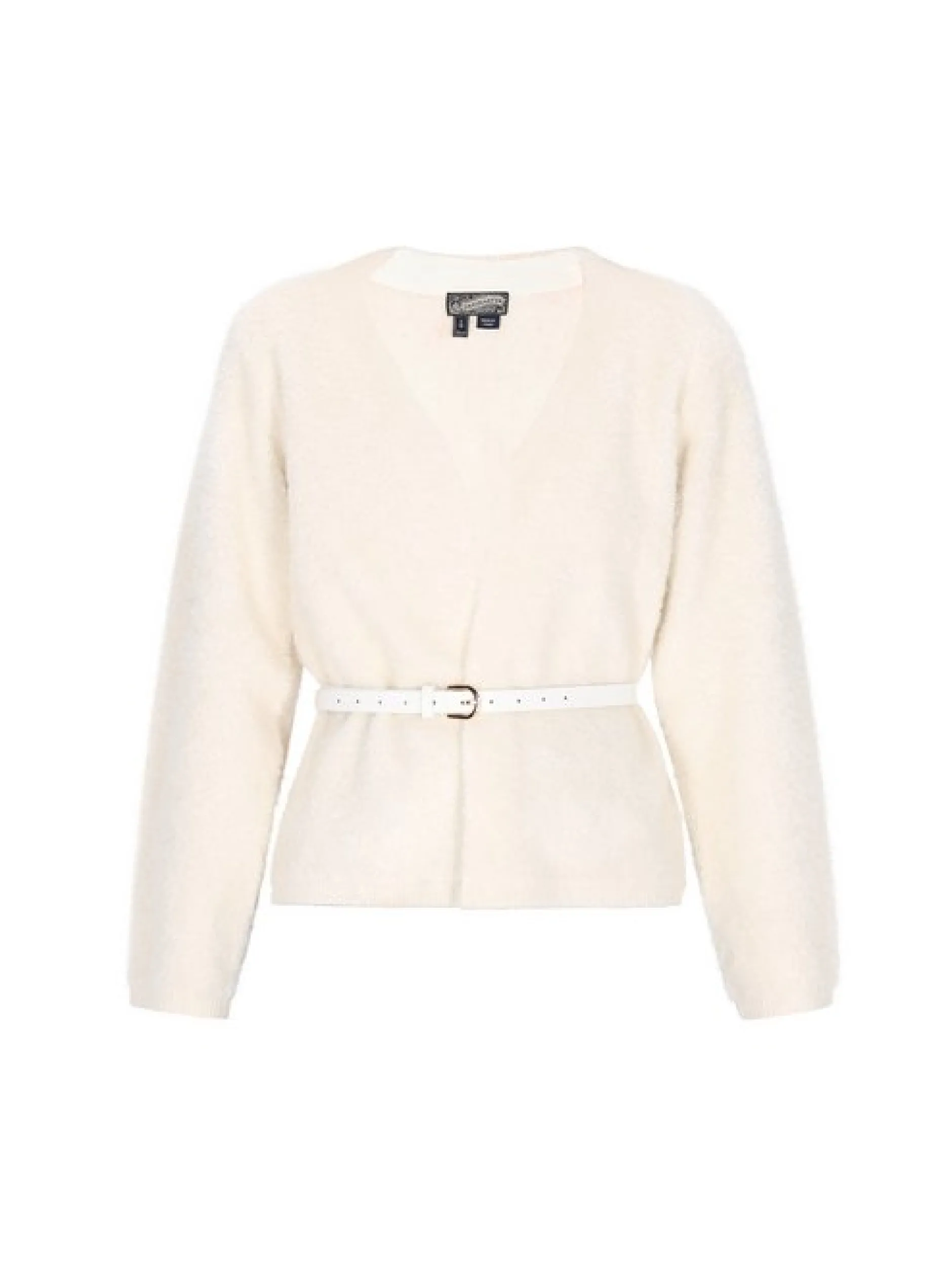Dreimaster Damen Strickjacke in weiß