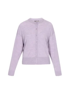 Dreimaster Damen Strickjacke in lila