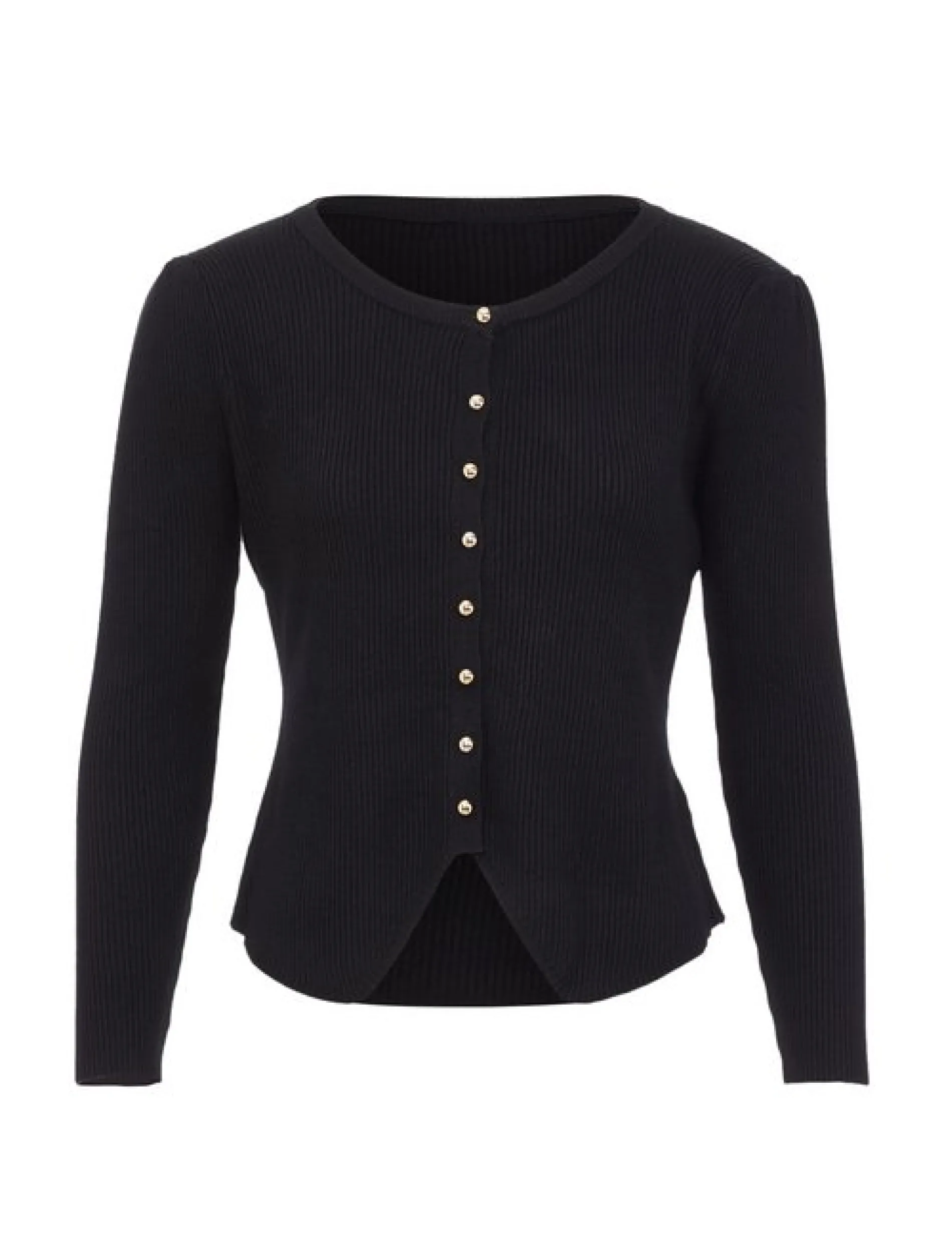 Dreimaster Damen Strickjacke in schwarz
