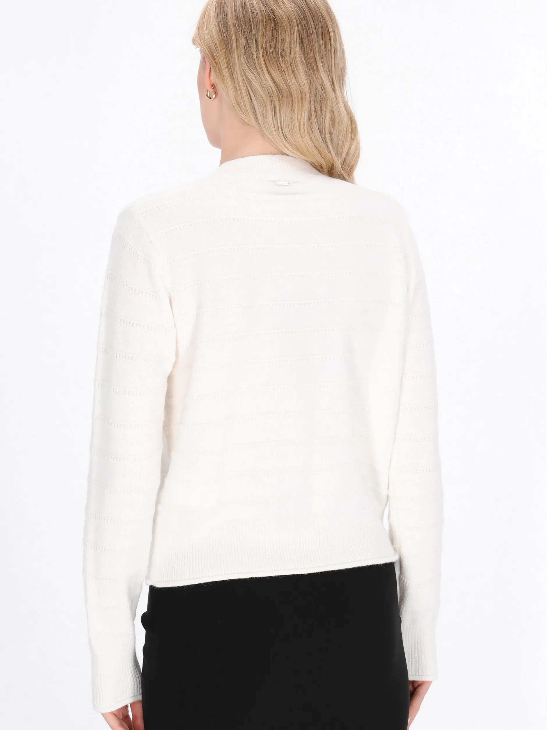 Dreimaster Damen Strickjacke in weiß