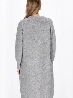 Dreimaster Damen Strickjacke in grau