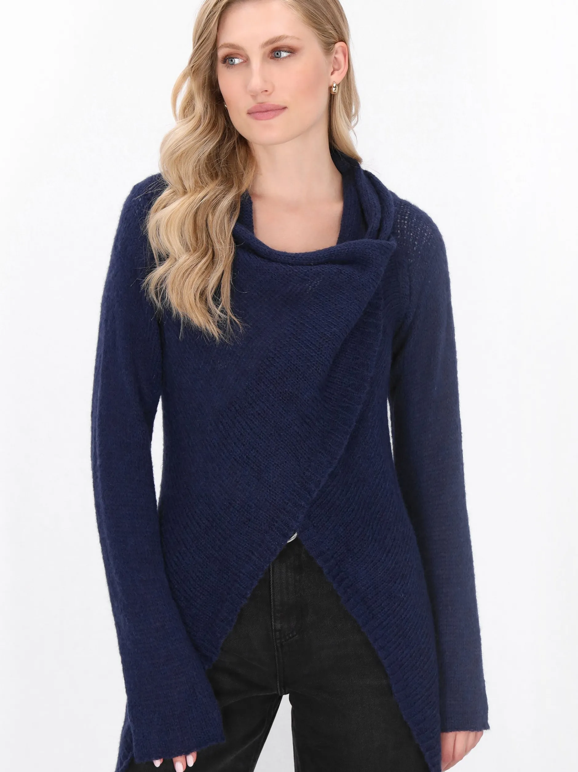 Dreimaster Damen Strickjacke in marine