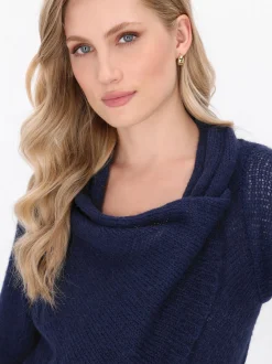 Dreimaster Damen Strickjacke in marine