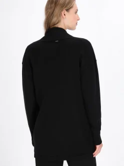 Dreimaster Damen Strickjacke in schwarz