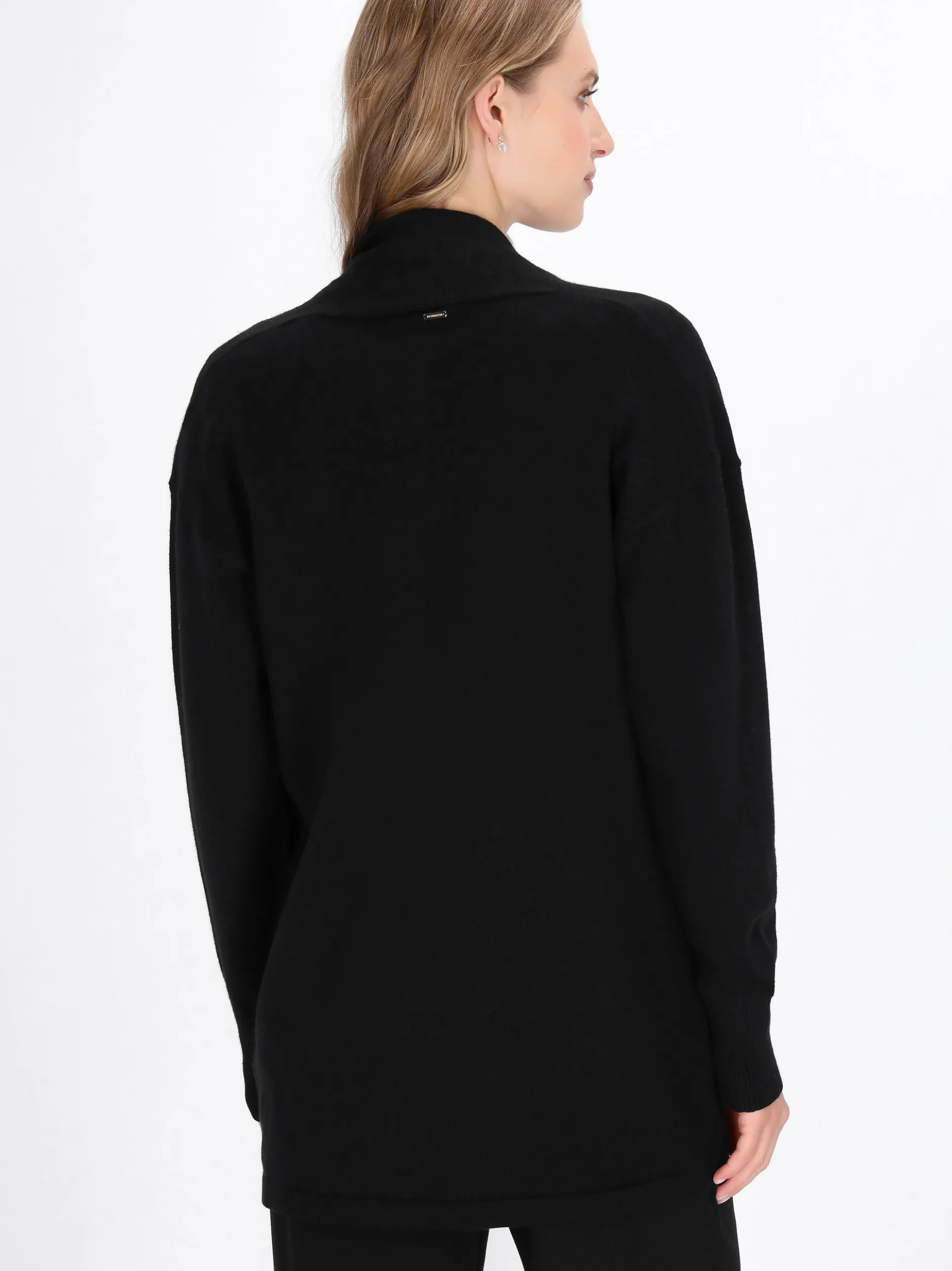 Dreimaster Damen Strickjacke in schwarz