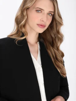 Dreimaster Damen Strickjacke in schwarz