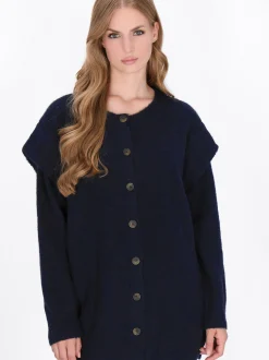 Dreimaster Damen Strickjacke in marine