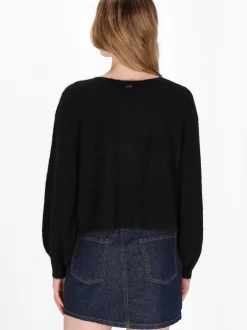 Dreimaster Damen Strickjacke in schwarz