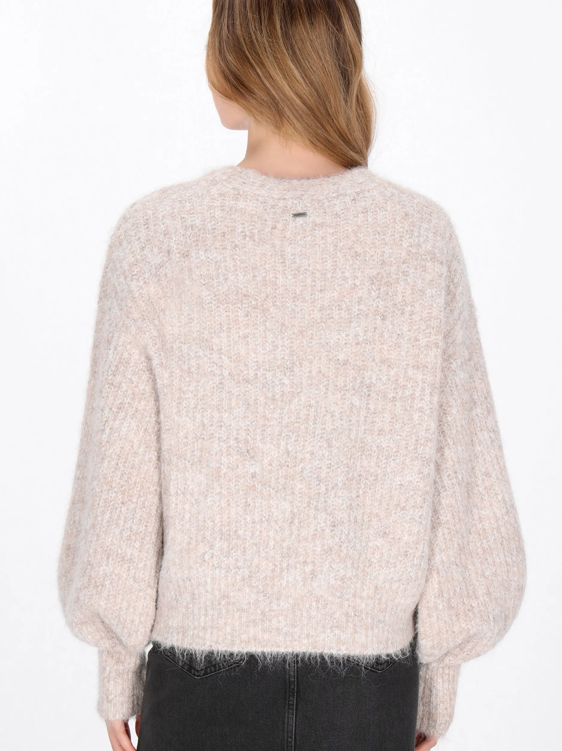 Dreimaster Damen Strickjacke in beige