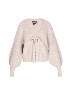 Dreimaster Damen Strickjacke in beige