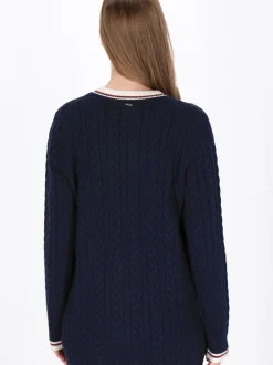 Dreimaster Damen Strickjacke in marine