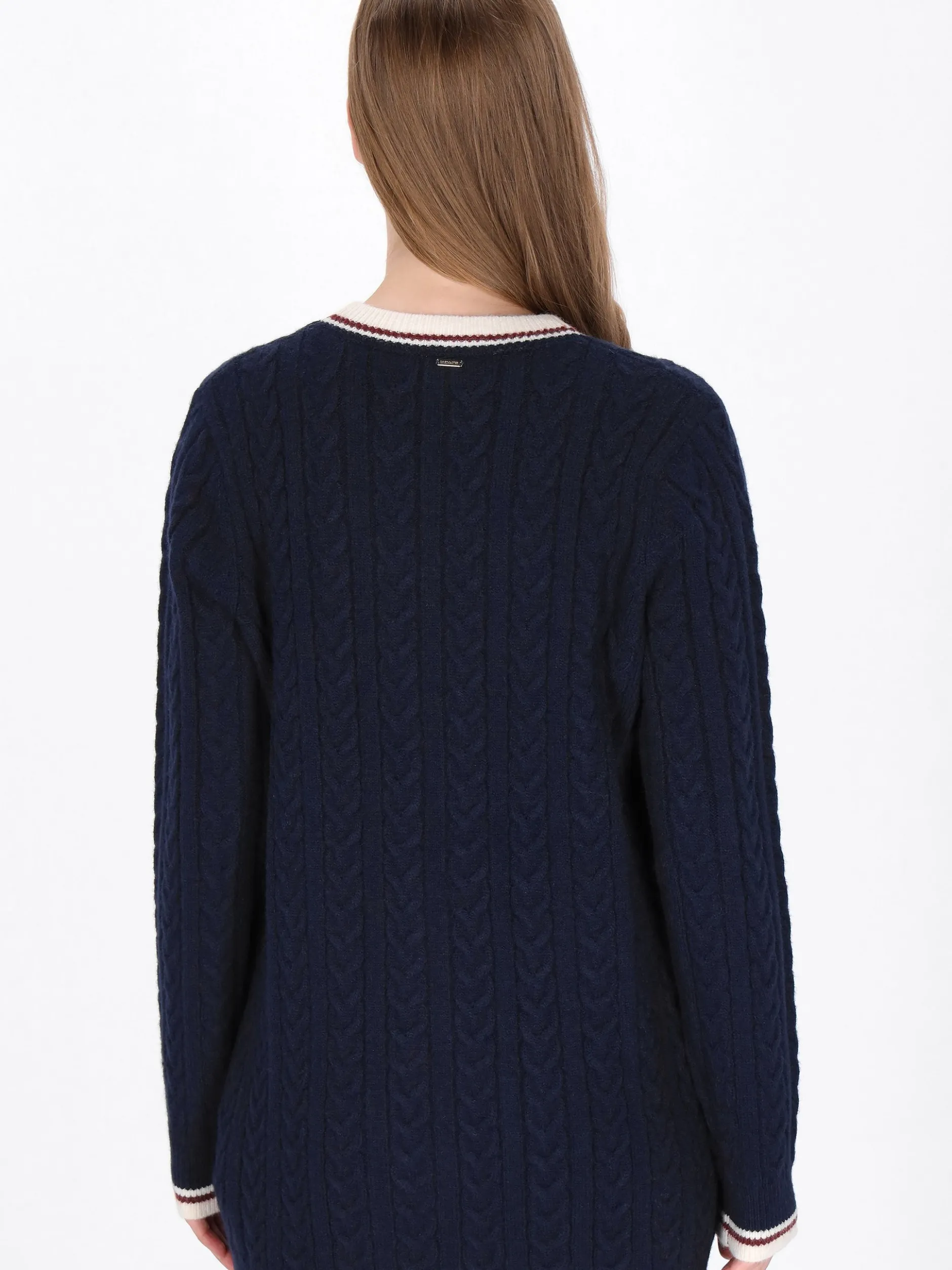 Dreimaster Damen Strickjacke in marine