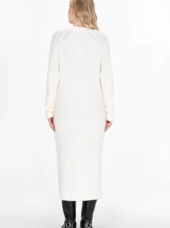 Dreimaster Damen Strickjacke in weiß