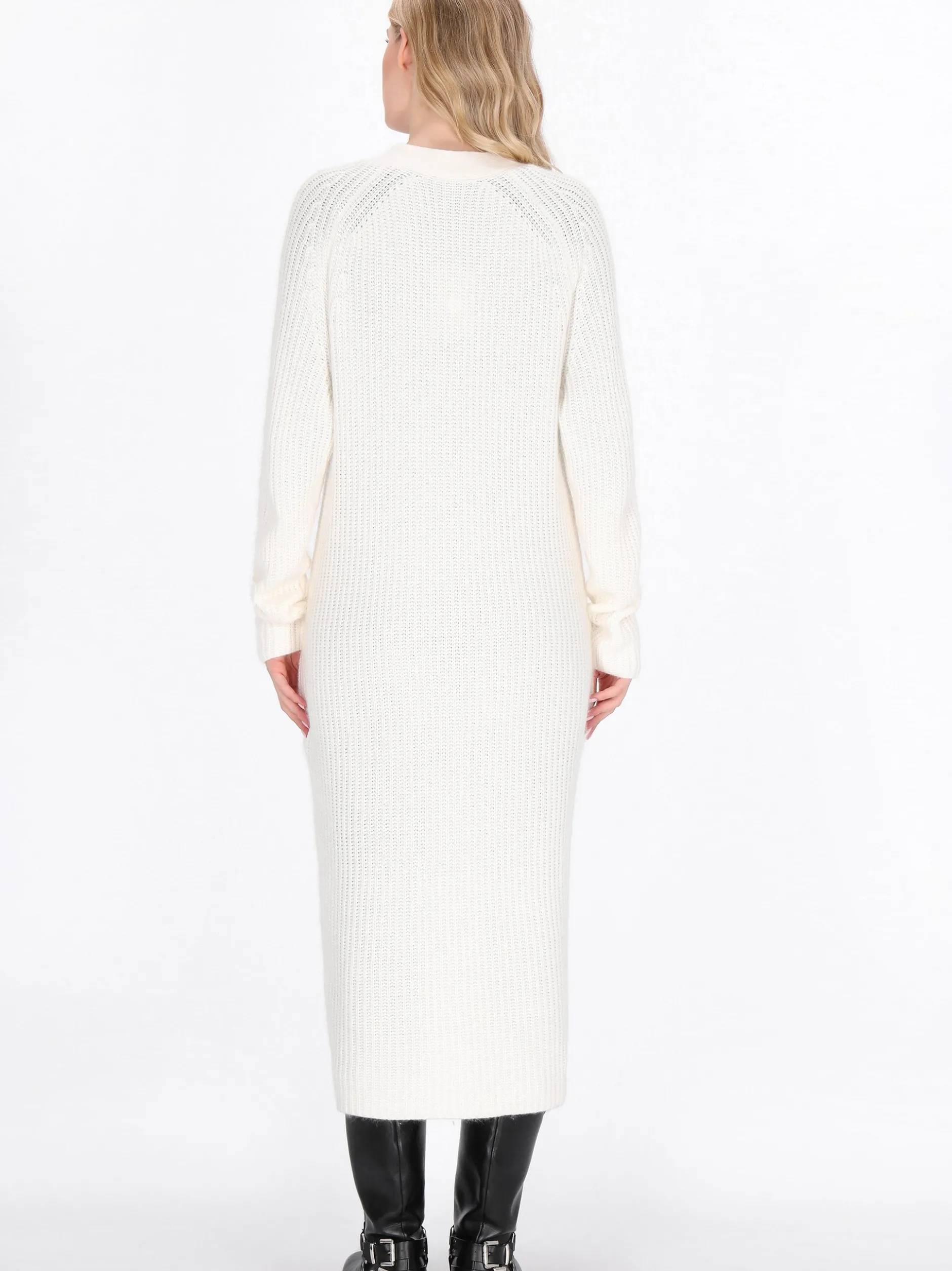 Dreimaster Damen Strickjacke in weiß