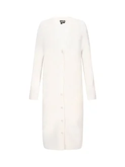 Dreimaster Damen Strickjacke in weiß