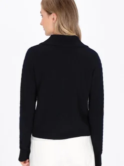 Dreimaster Damen Strickjacke in marine