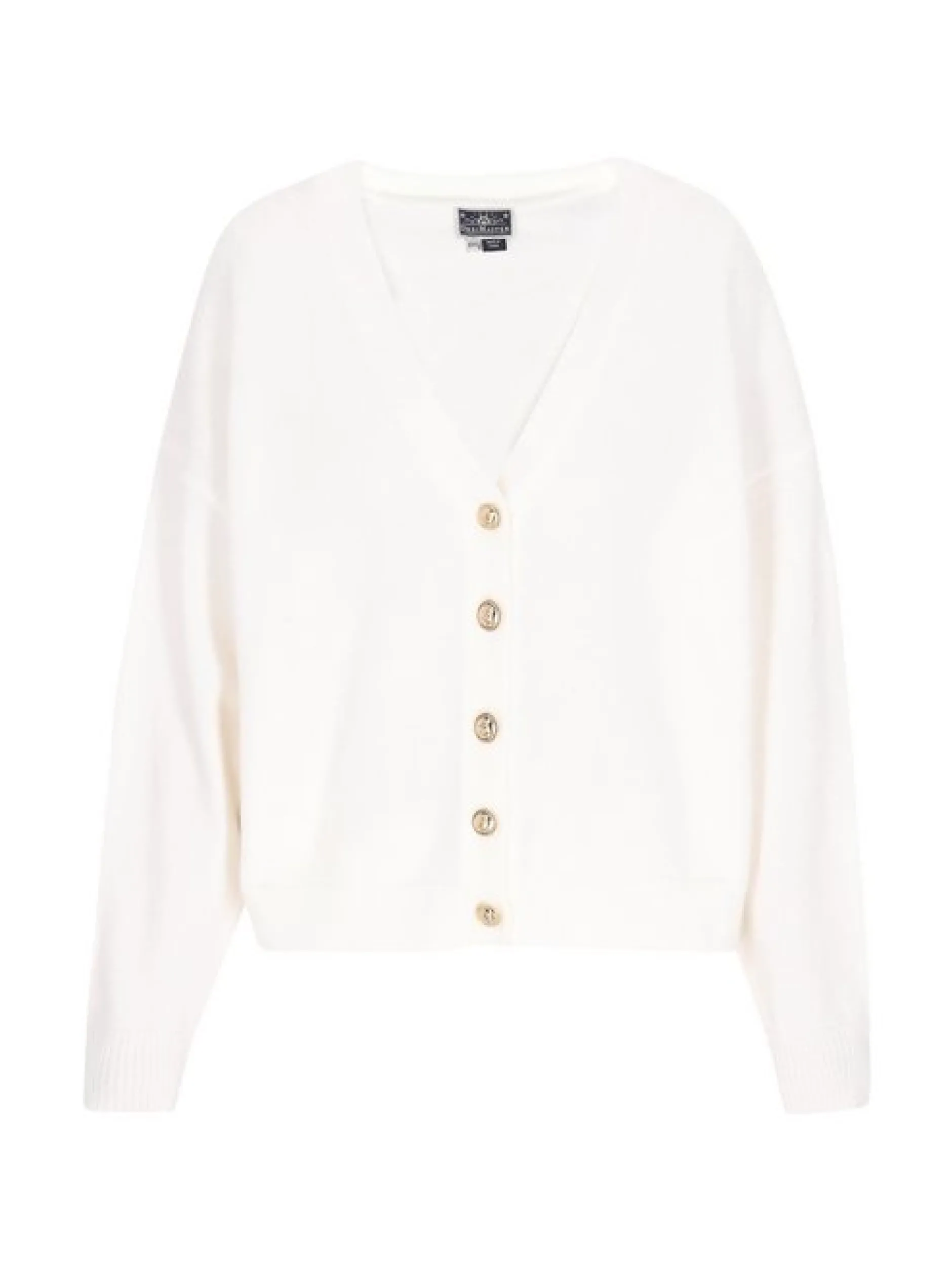 Dreimaster Damen Strickjacke in weiß