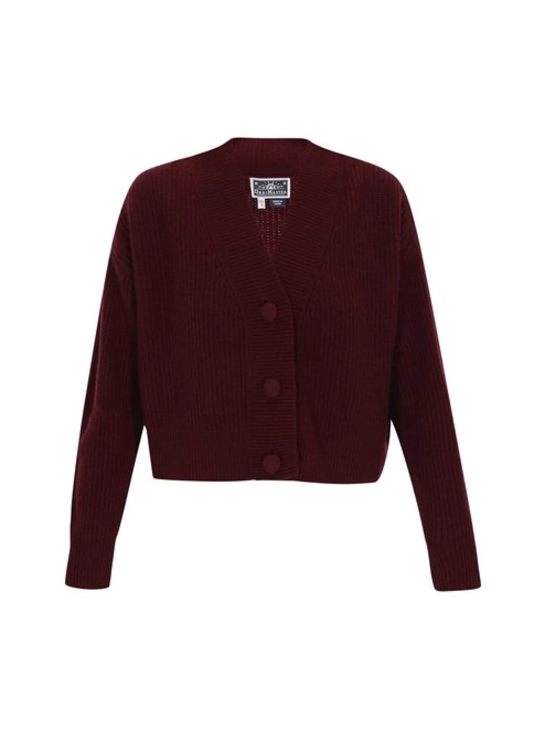 Dreimaster Damen Strickjacke in bordeaux