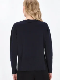 Dreimaster Damen Strickjacke in marine