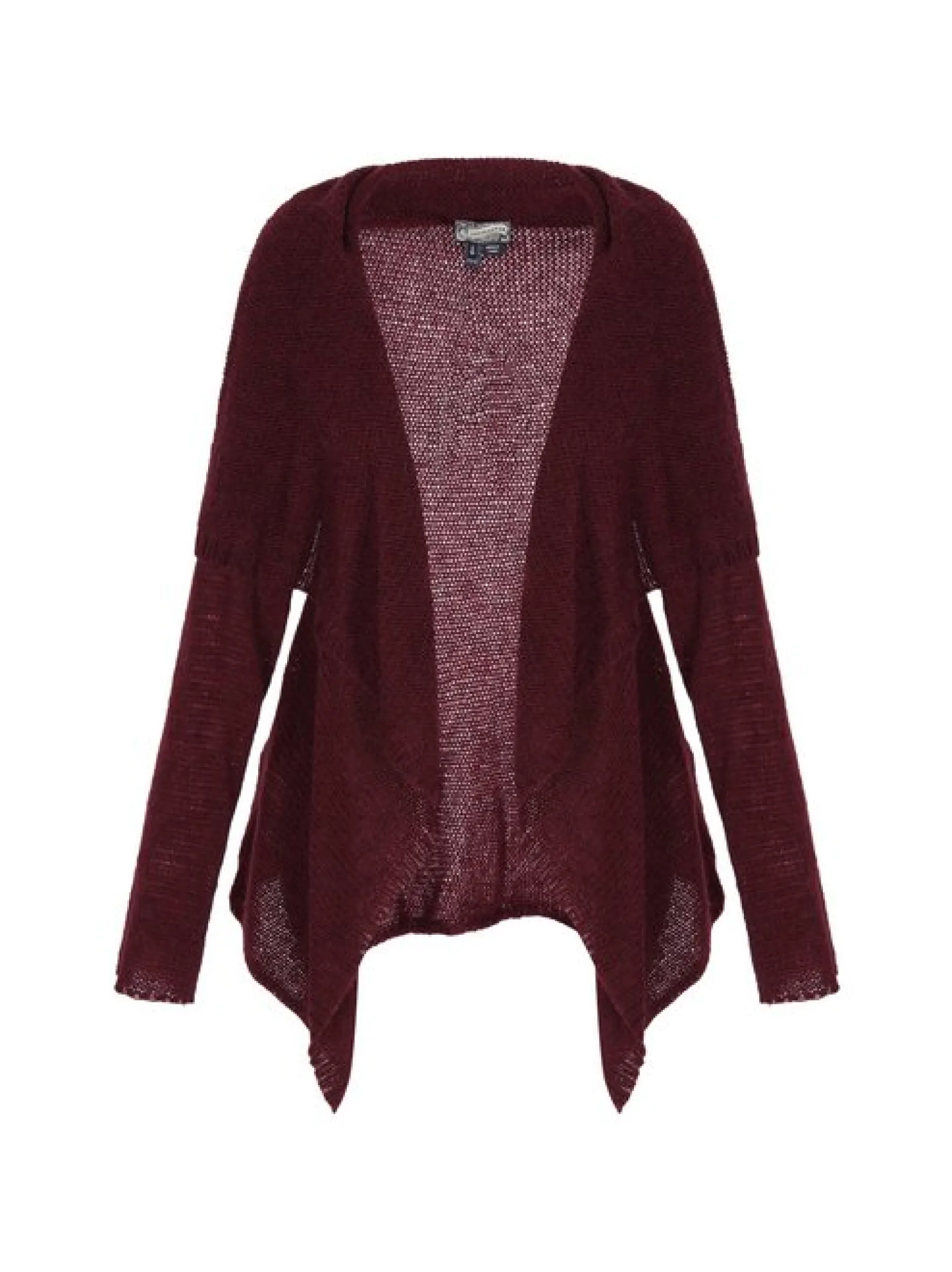 Dreimaster Damen Strickjacke in bordeaux