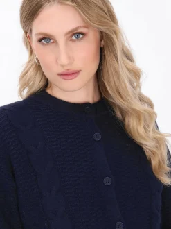 Dreimaster Damen Strickjacke in marine