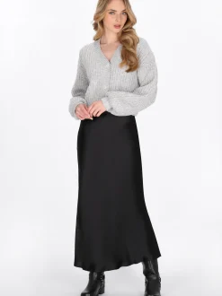 Dreimaster Damen Strickjacke in grau
