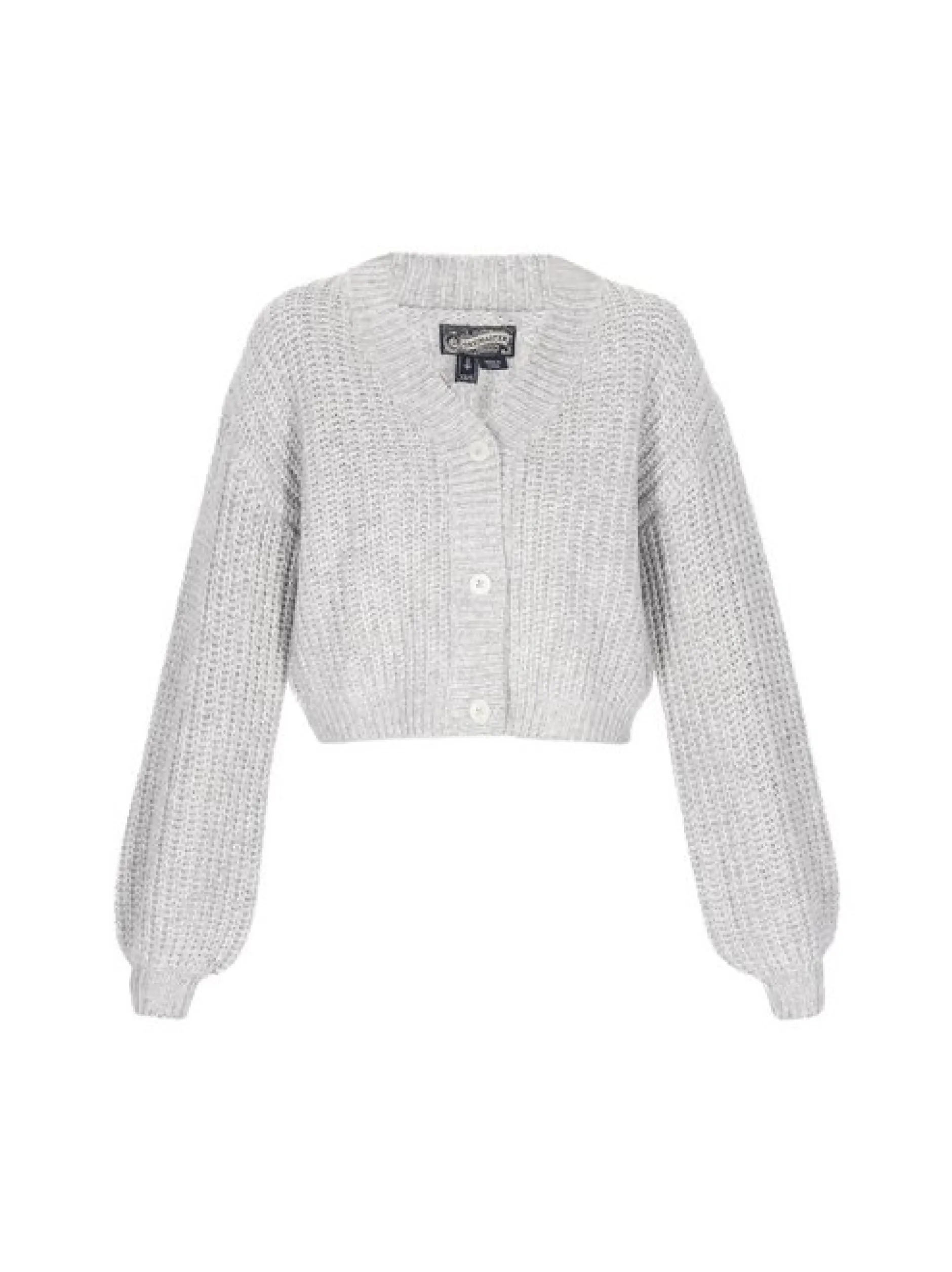 Dreimaster Damen Strickjacke in grau