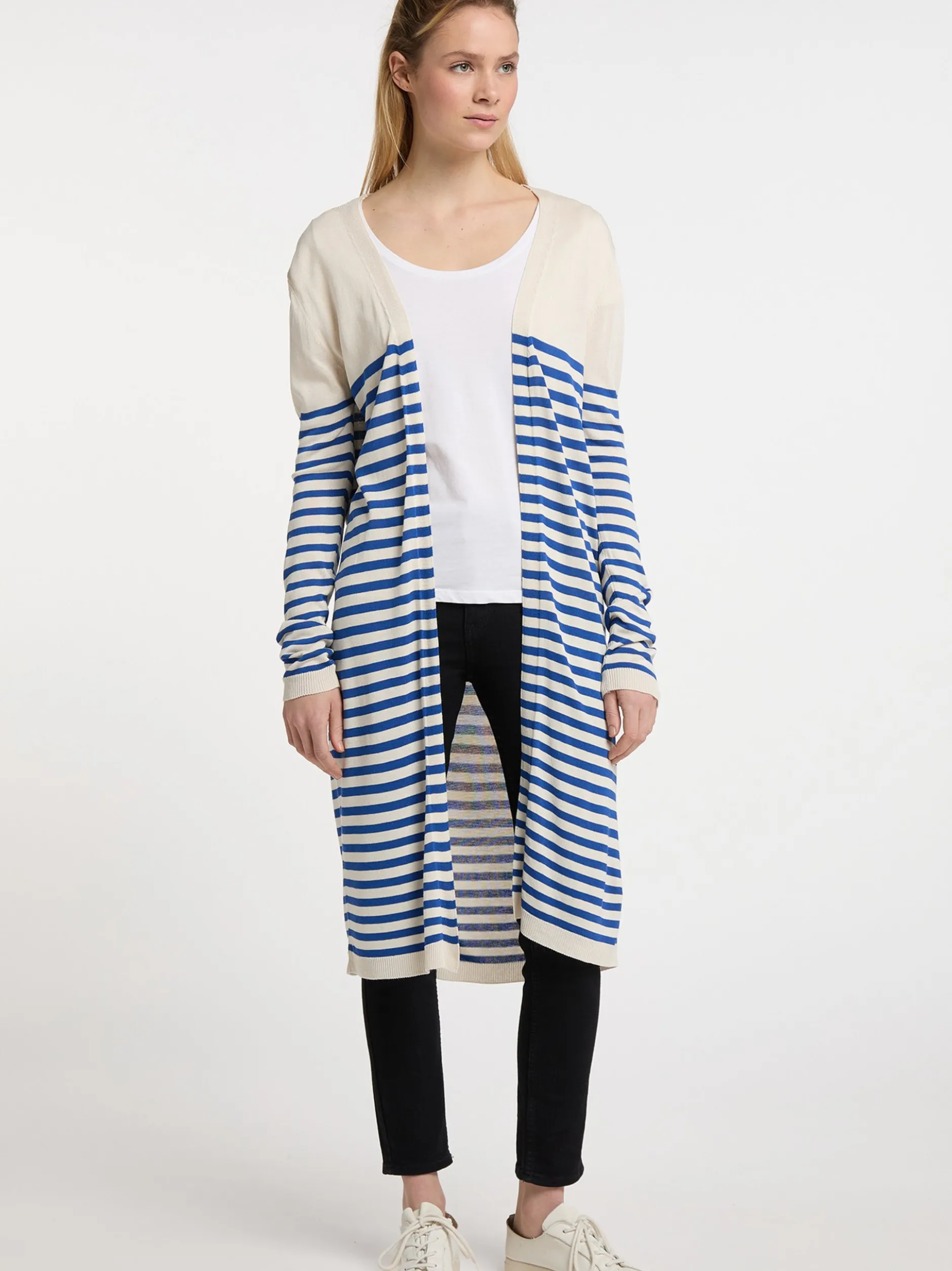 Dreimaster Damen Strickjacke in blau