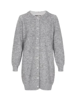 Dreimaster Damen Strickjacke in grau