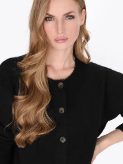 Dreimaster Damen Strickjacke in schwarz