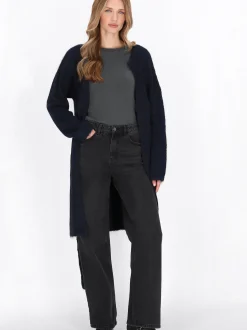 Dreimaster Damen Strickjacke in marine