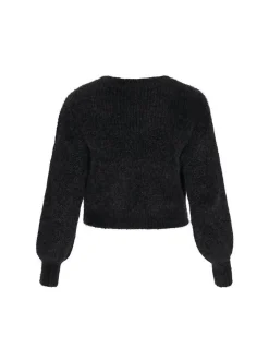 Dreimaster Damen Strickjacke in schwarz