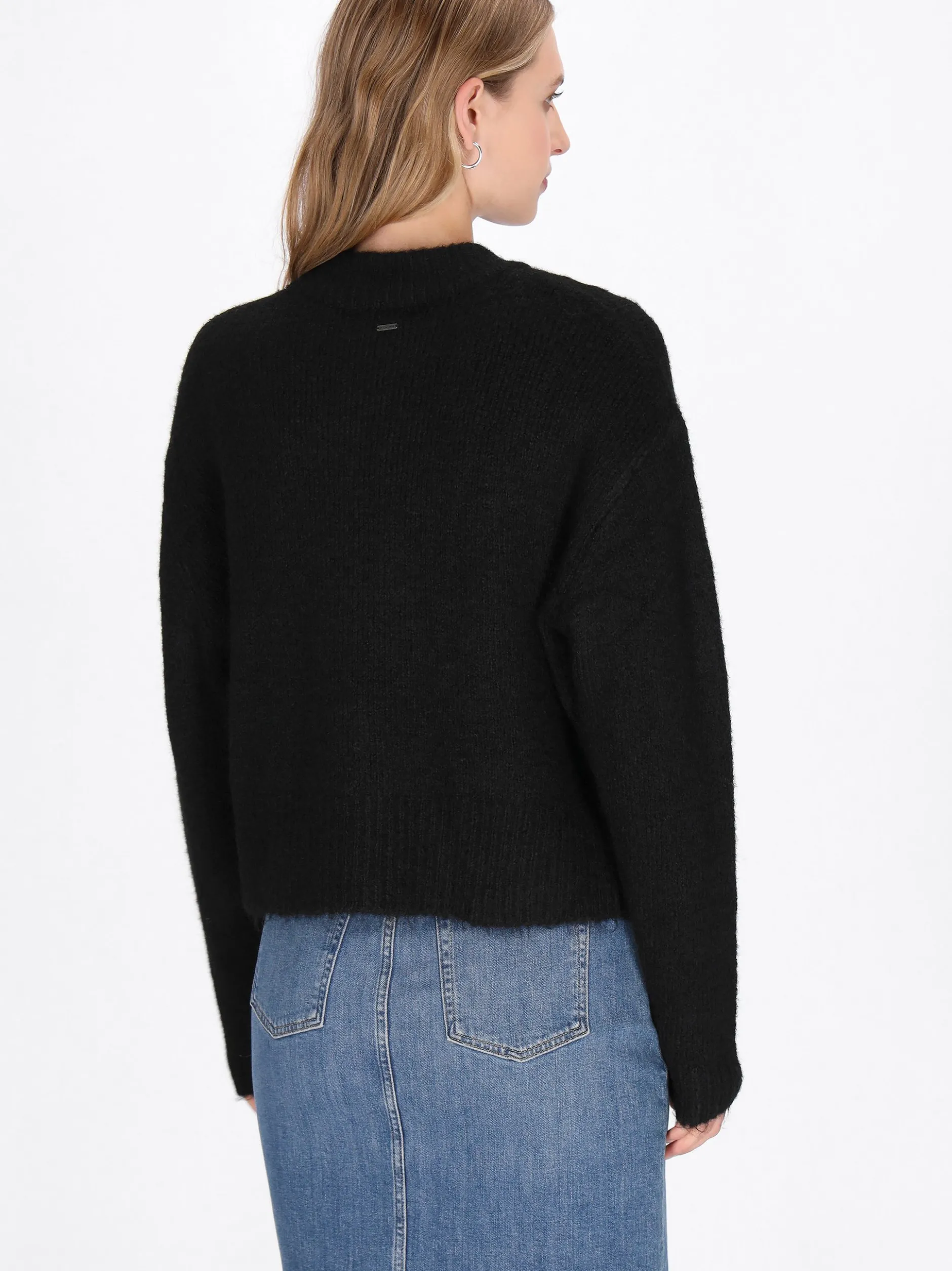 Dreimaster Damen Strickjacke in schwarz