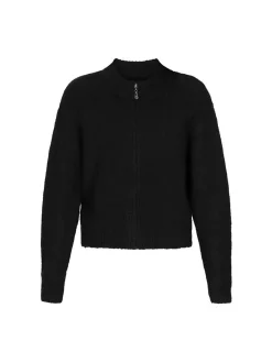 Dreimaster Damen Strickjacke in schwarz