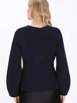 Dreimaster Damen Strickjacke in marine