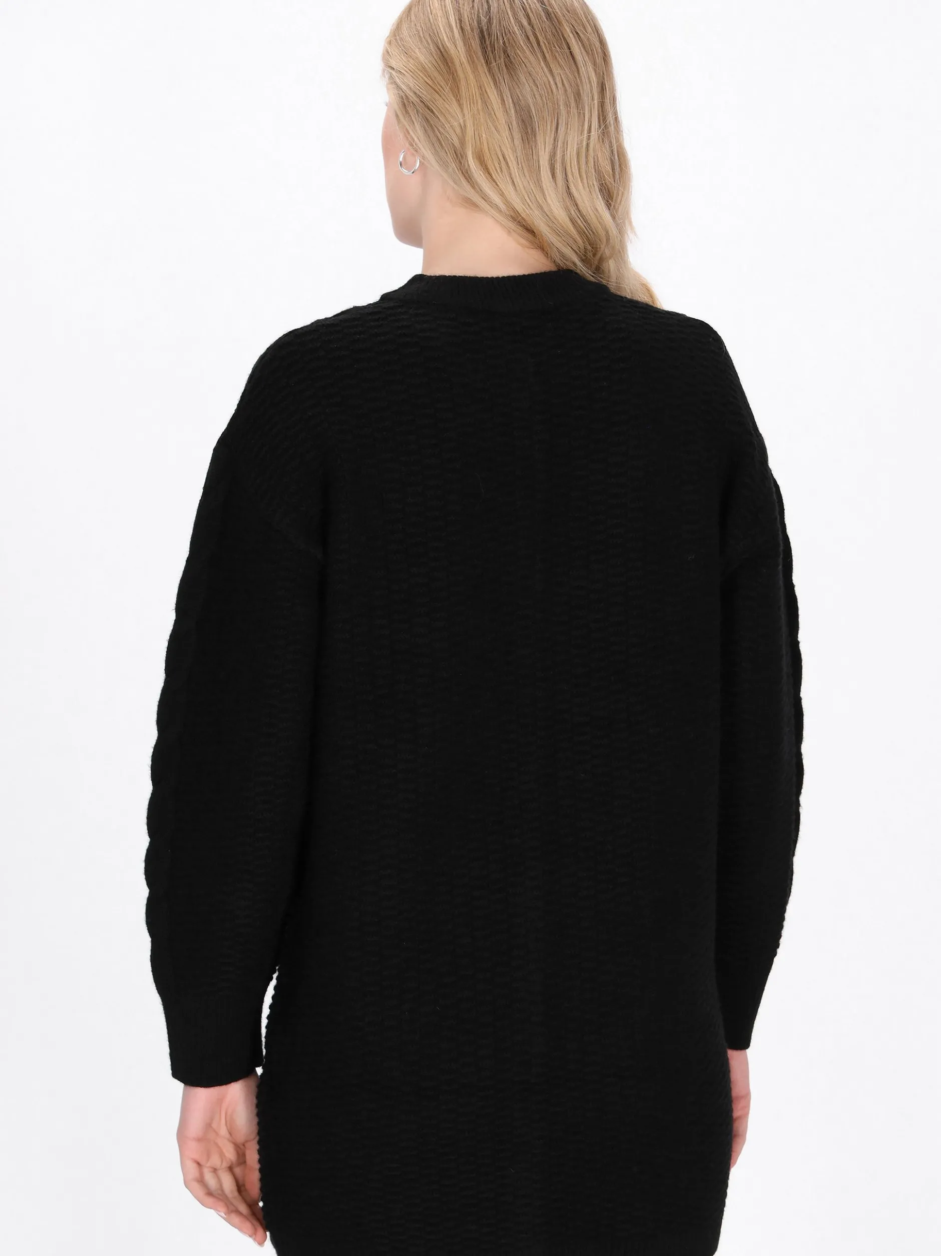 Dreimaster Damen Strickjacke in schwarz