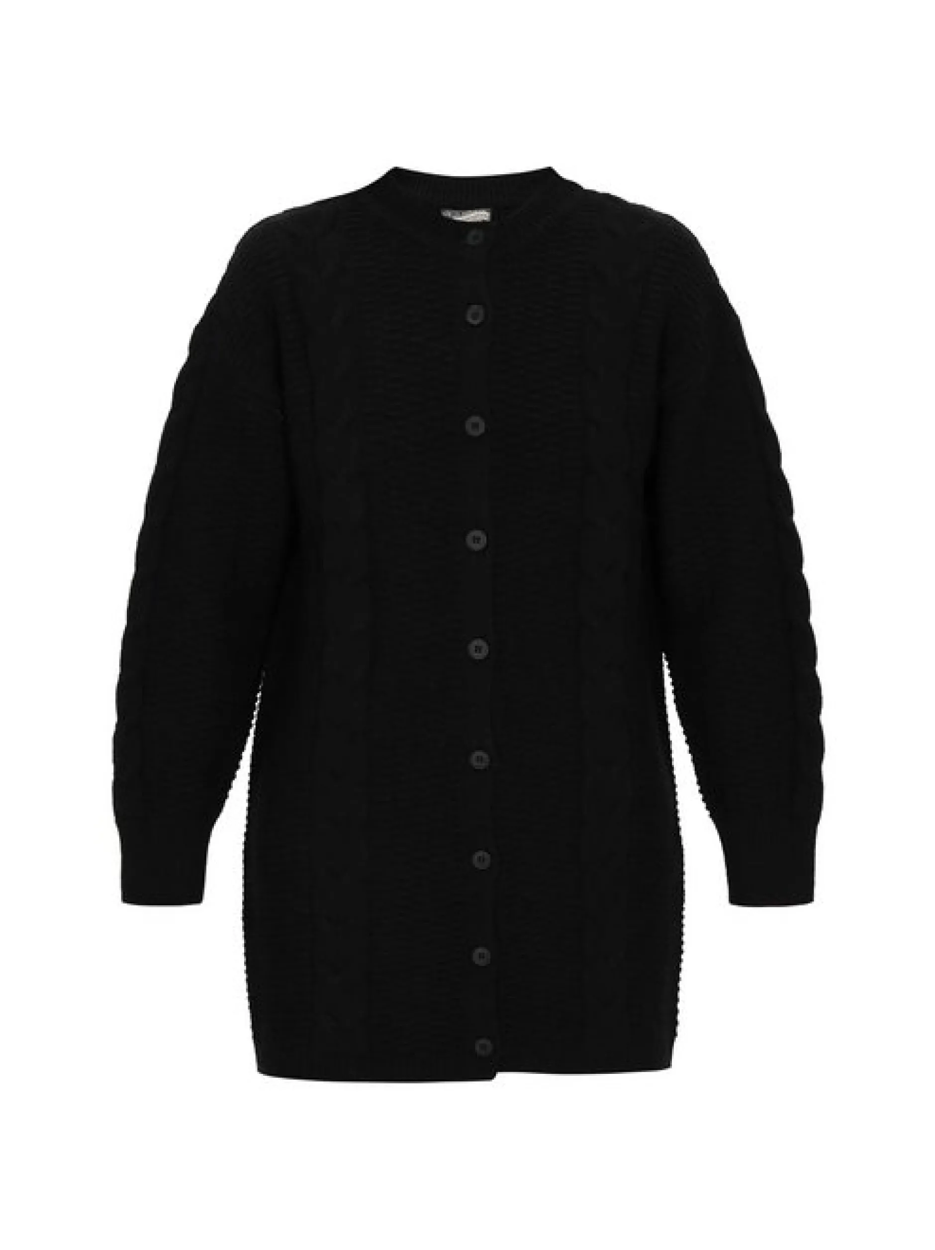 Dreimaster Damen Strickjacke in schwarz